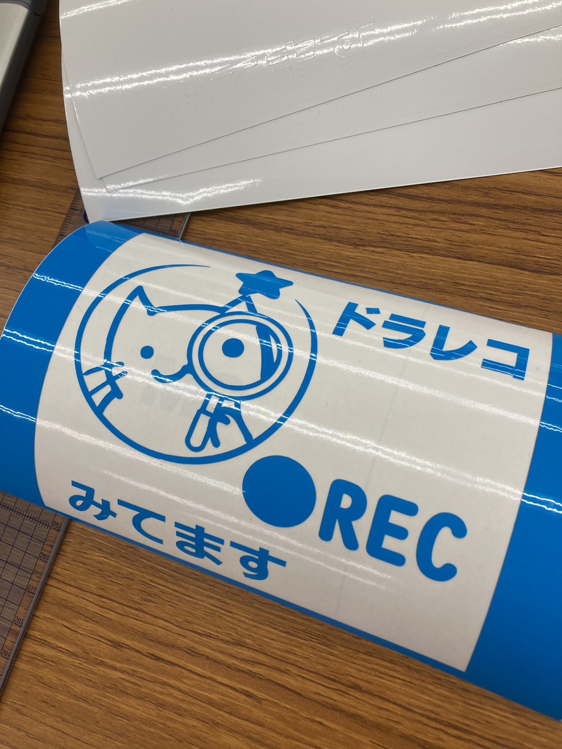 ドラレコ　猫　ステッカーA
